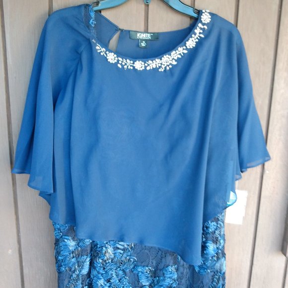 🌟SLNY || Sweetheart Neck Soutache Lace Gown - Picture 7 of 16